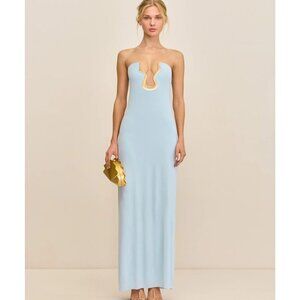 NWOT Cult Gaia Abril Gown in Coastal